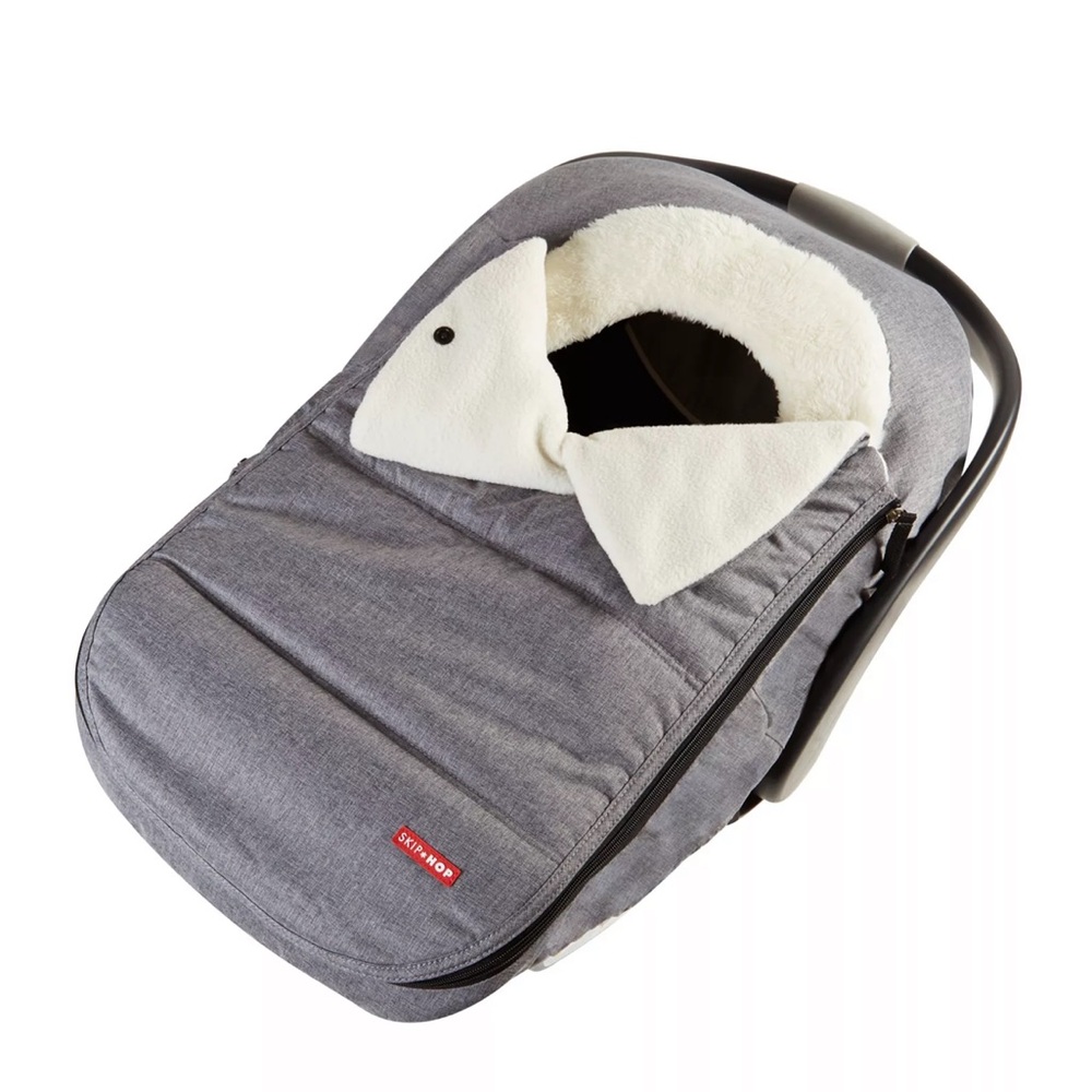 Skip Hop Gray Quilted Car Seat Cover Weather-Resistant Design